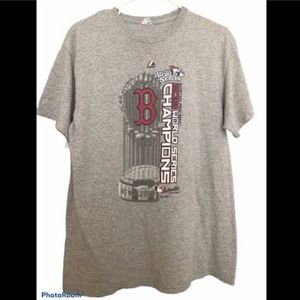 Vintage Boston Red Sox World Series Champions T-Shirt, gray, XL